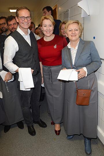 Michael Müller, Franziska Giffey und Renate Kunast