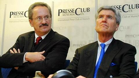 Ein älteres Bild aus dem Presseclub: Prof. Dr. Erich Greipl mit OB Christian Ude.