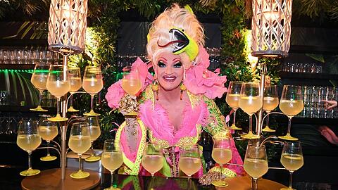 Olivia Jones beim Opening ihrer Reality-TV-Bar.