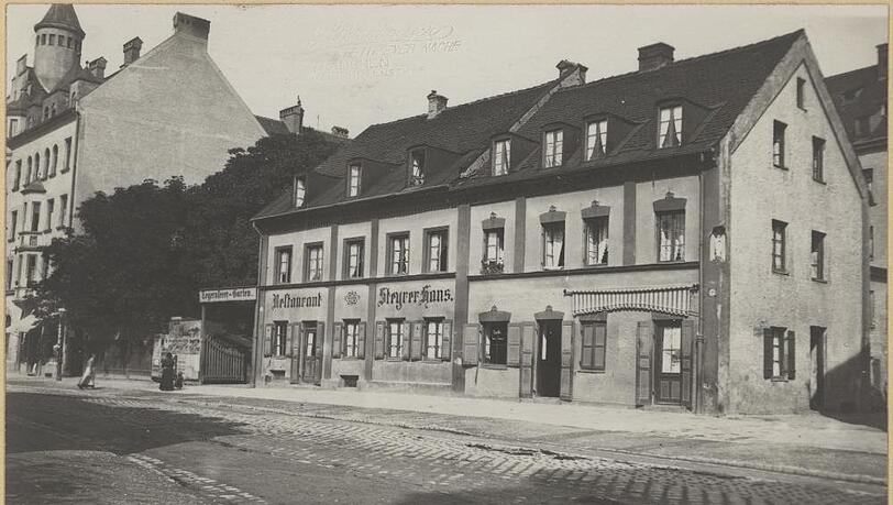 Sein legendäres Lokal in der Tegernseer Landstraße 75: der "Steyrer Hans".