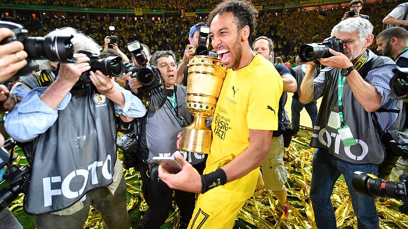 Auch Pierre-Emerick Aubameyang könnte nach dem Pokalsieg den BVB verlassen.