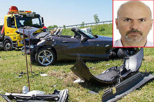 Horror-Unfall mit Fahrerflucht. Traumaexperte Dr. Markos Maragkos (kleines Bild).