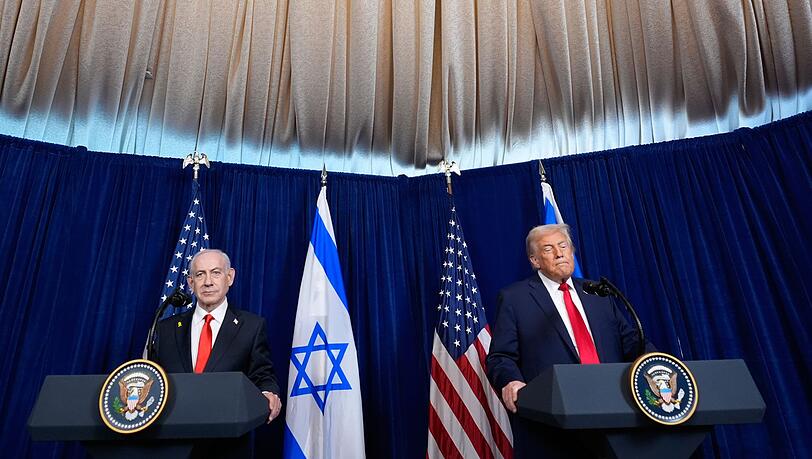 US-Pr&auml;sident Trump und Israels Premier Netanjahu sehen den Iran weiter als Bedrohung.