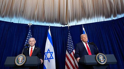 US-Pr&auml;sident Trump und Israels Premier Netanjahu sehen den Iran weiter als Bedrohung.