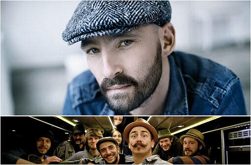 24. Juli - Gentleman (o.) zusammen mit Jamaram (u.) Live beim Tollwood Festival.