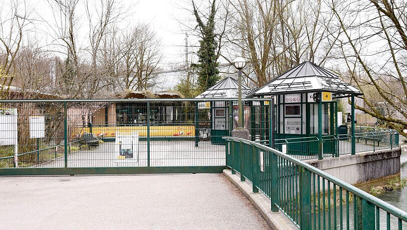 Der geschlossene Tierpark Hellabrunn am Wochenende. Der geschlossene Tierpark Hellabrunn am Wochenende.