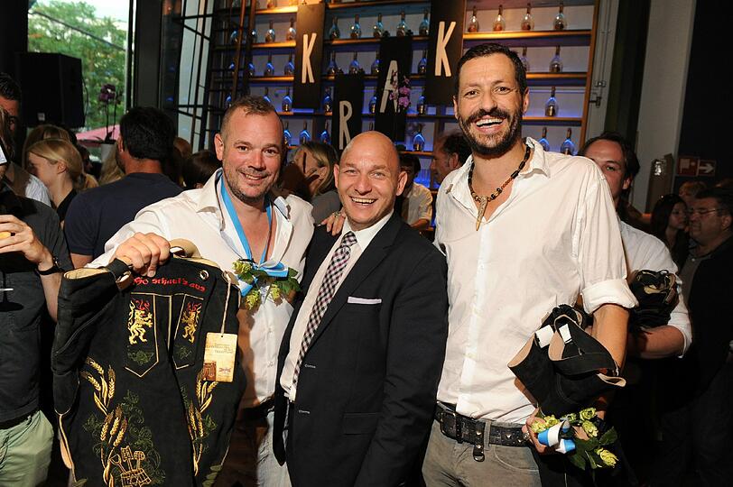 Patrick Bertermann (Betreiber "Krake") mit Michael Eckert (Futurecom) und Marko Huth (Betreiber "Krake")