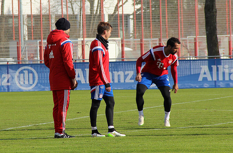 Der FC Bayern beim Samstagstraining nach der 1:4-Klatsche in Wolfsburg.