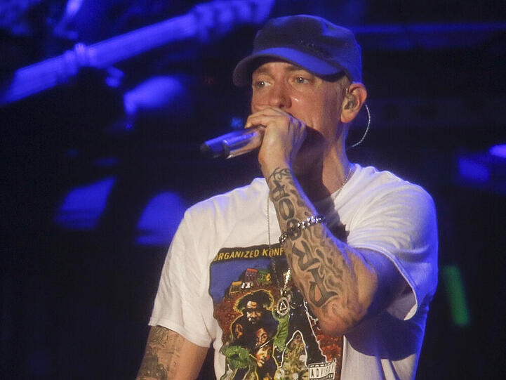 Bis Eminem derart durchtrainiert war, vergingen viele Stunden auf dem Laufband