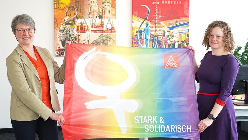 Erstes weibliches Spitzenduo: die 1. Bevollmächtigte der IG Metall München, Sibylle Wankel (links), und die 2. Bevollmächtigte Stefanie Krammer.