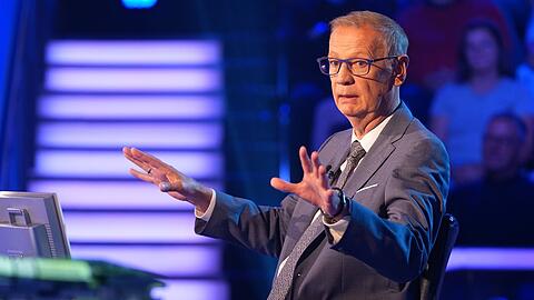 Moderator G&uuml;nther Jauch geht in eine neue "3-Millionen-Euro-Woche" bei "Wer wird Million&auml;r?".