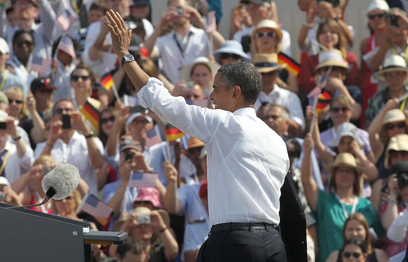 Barack Obama in Berlin.