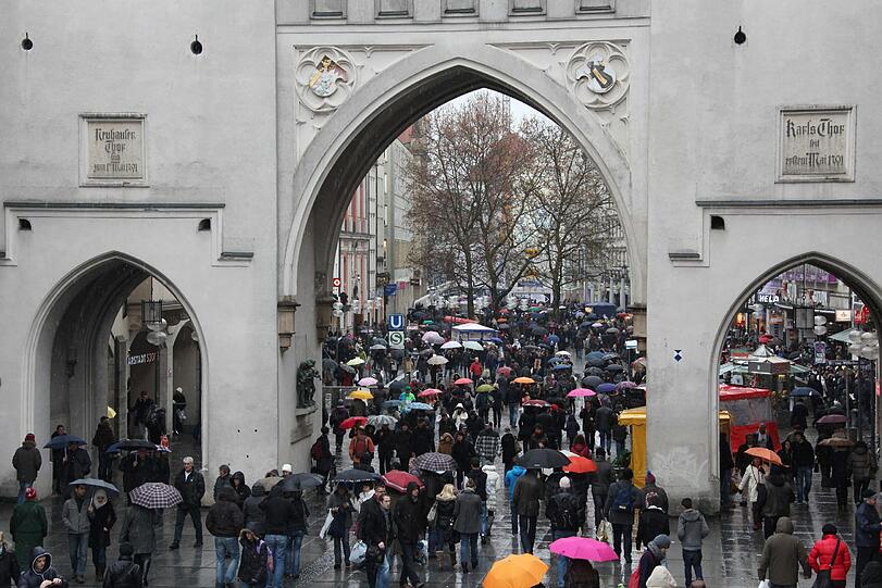 Getümmel in der City - der große Umsatz ist aber ausgeblieben