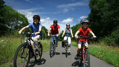 Familienausflug am Maare-Mosel-Radweg, Foto: PR Familienausflug am Maare-Mosel-Radweg, Foto: PR