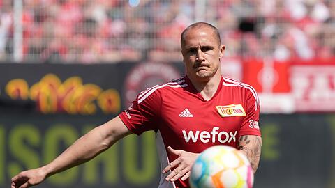 Unions Sven Michel vor dem Spiel. Michel soll vor einem Wechsel stehen.