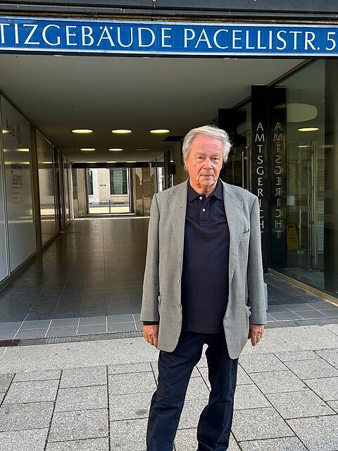 Architekt Stephan Braunfels (76), Sch&ouml;pfer vieler bekannter Geb&auml;ude, in M&uuml;nchen sowie bundesweit. In M&uuml;nchen stammt die Pinakothek der Moderne aus seiner Feder.