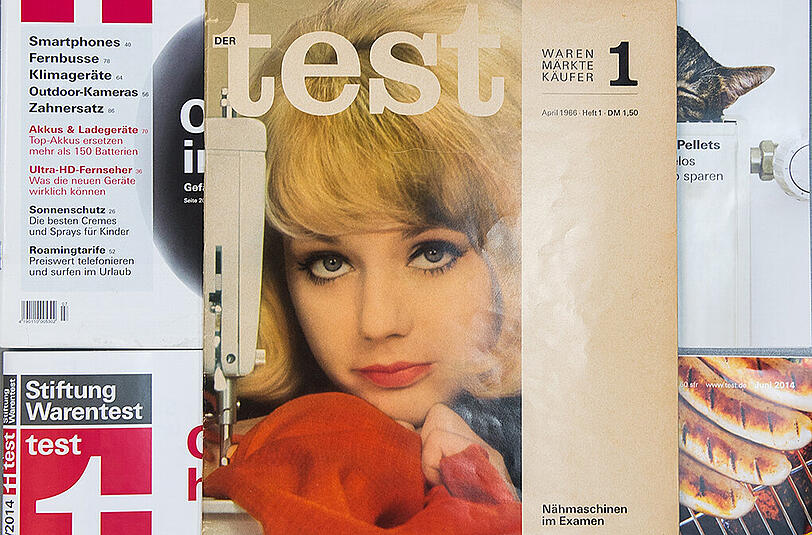 Die erste Ausgabe der Zeitschrift "Der Test" vom April 1966.
