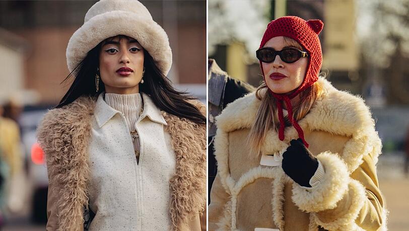 Bucket Hat, Bonnet und mehr: Mit diesen Accessoires halten sich die Fashion Girls diesen Winter warm. Bucket Hat, Bonnet und mehr: Mit diesen Accessoires halten sich die Fashion Girls diesen Winter warm.