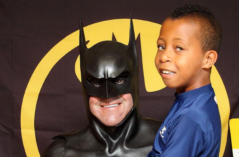 Leonard Robinson wurde als Batman zum Helden für zahlreiche Kinder in den USA.