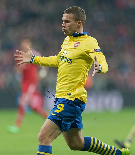 Ex-Bayer Lukas Podolski glänzt erneut als Torschütze.