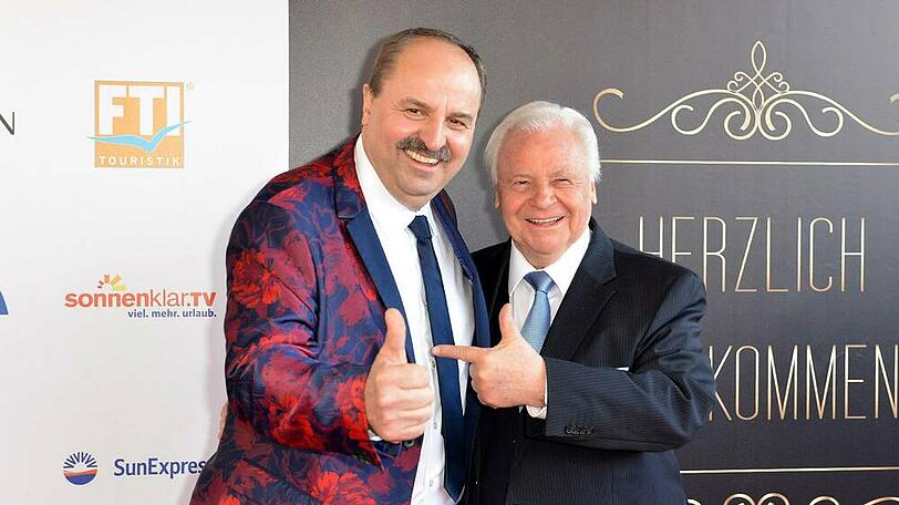 Johann Lafer (l.) und Eckart Witzigmann auf einem Event im Jahr 2018