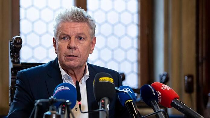 Dieter Reiter (SPD), Oberbürgermeister der Stadt München, bei einer Pressekonferenz zur aktuellen Corona-Situation. (Archivbild)