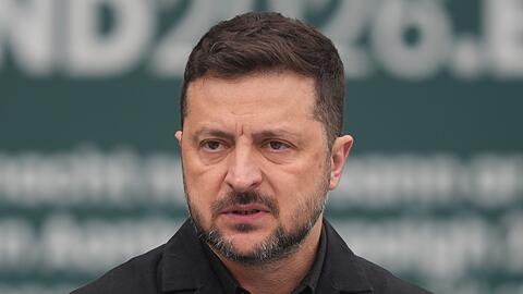 Der ukrainische Pr&auml;sident Selenskyj fordert weitere Hilfe bei der Flugabwehr gegen die russischen Raketen. (Archivbild)