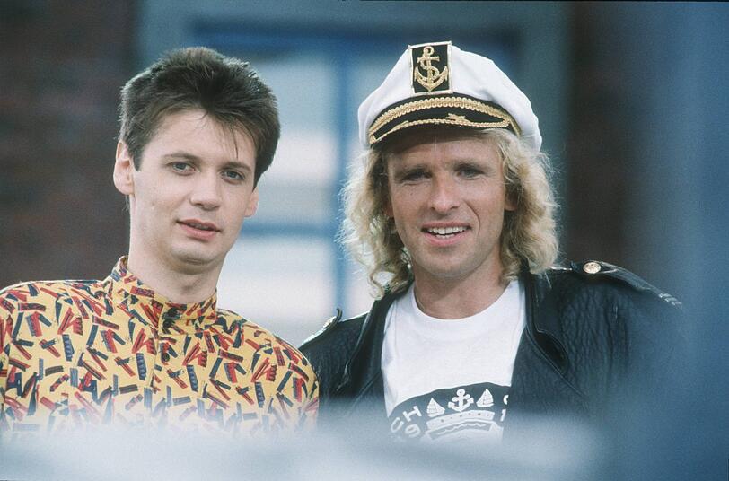 Günther Jauch und Thomas Gottschalk 1989.