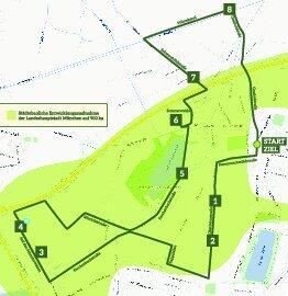 Die Radl-Rundtour ist rund 15 Kilometer lang mit insgesamt acht Stopps. Start ist im Feldmochinger Ortskern am Zehentmeier-Hof.