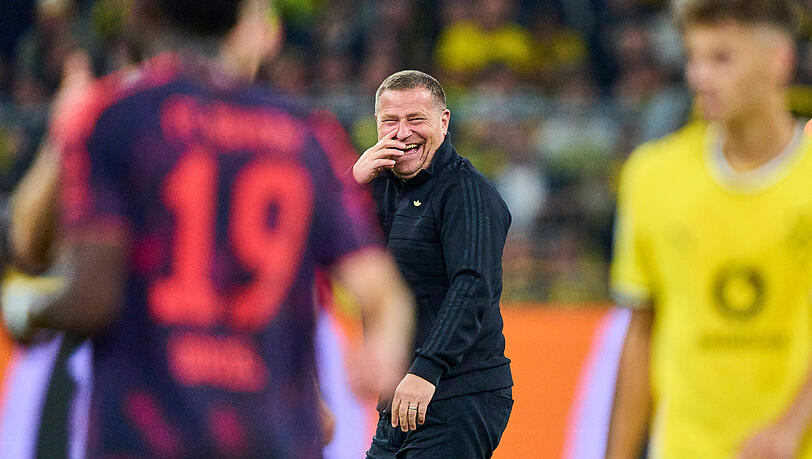 Gut drauf: Sportvorstand Max Eberl.