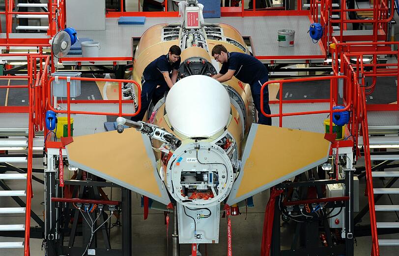 Eurofighter-Montage in Manching.