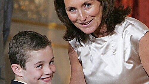 Cécilia Sarkozy mit Sohn Louis Cécilia Sarkozy mit Sohn Louis