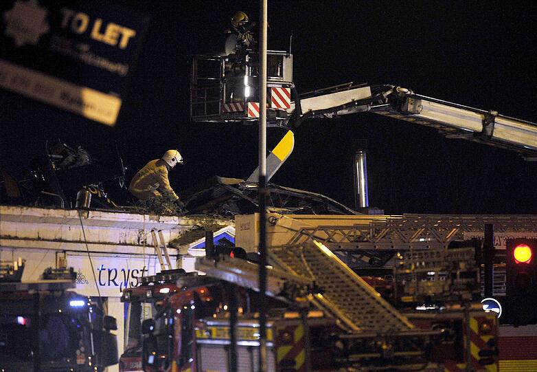 Bilder von der Unfallstelle in Glasgow.