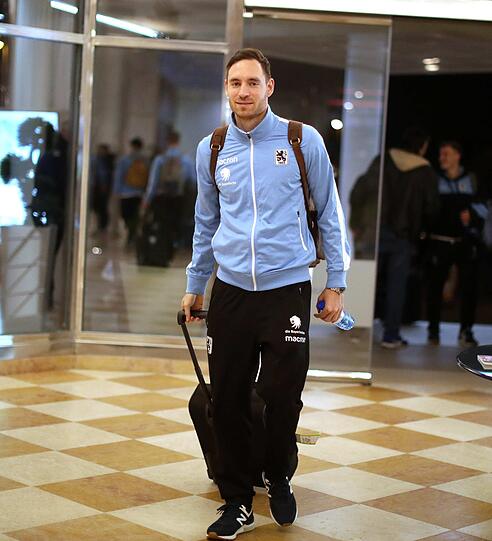 Löwen-Ankunft im Hotel Oliva Nova: Markus Ziereis.