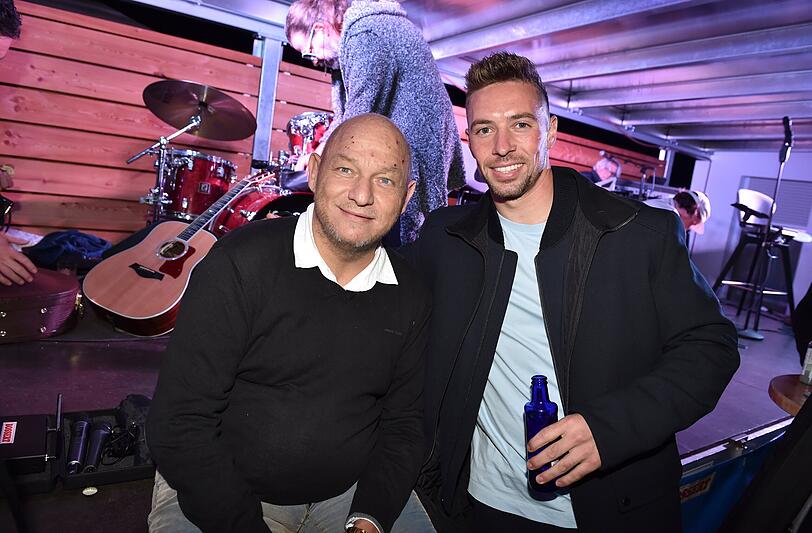 Michael Ecker und Schlager-Star Ramon Roselly
