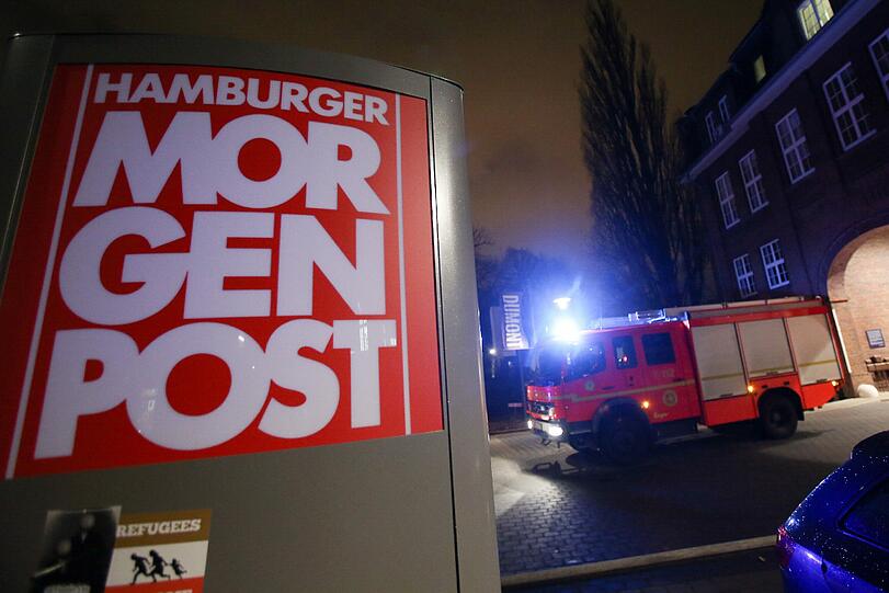 Auf das Archiv der "Hamburger Morgenpost" ist in der Nacht zum Sonntag ein Brandanschlag verübt worden.