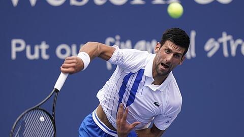 Wird seiner Favoritenrolle gerecht: Tennis-Star Novak Djokovic siegt gegen Bautista-Agut.