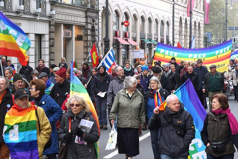 Ostermarsch durch München - die Bilder.