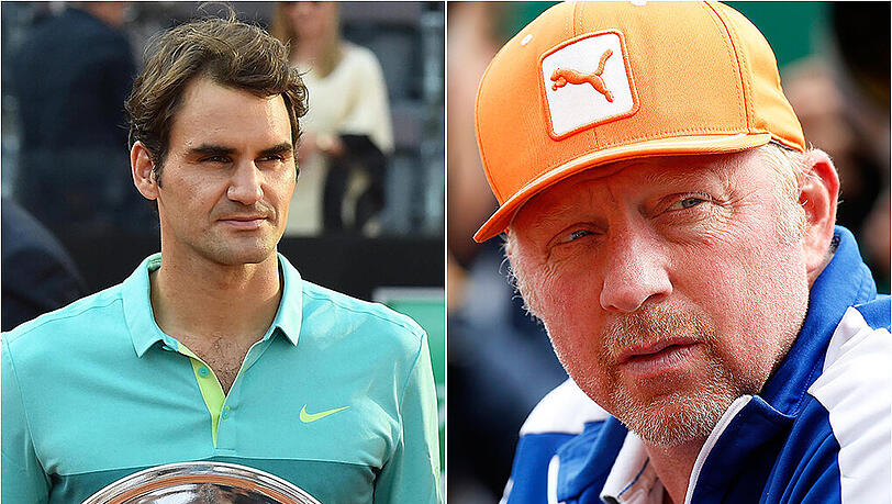 Boris Becker (r.) soll zuletzt angedeutet haben, dass das Verhältnis zwischen seinem Schützling Djokovic und Roger Federer (l.) nicht gut sei. Boris Becker (r.) soll zuletzt angedeutet haben, dass das Verhältnis zwischen seinem Schützling Djokovic und Roger Federer (l.) nicht gut sei.