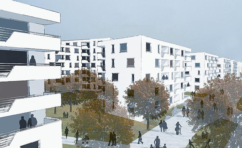 So soll das neue Quartier in Pasing mal ausschauen.
