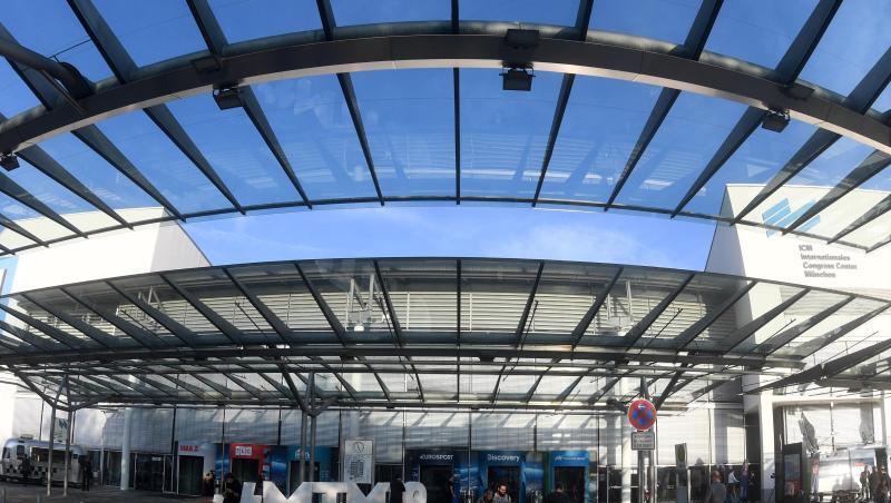 Der Haupteingang zur Messe München. Der Haupteingang zur Messe München.