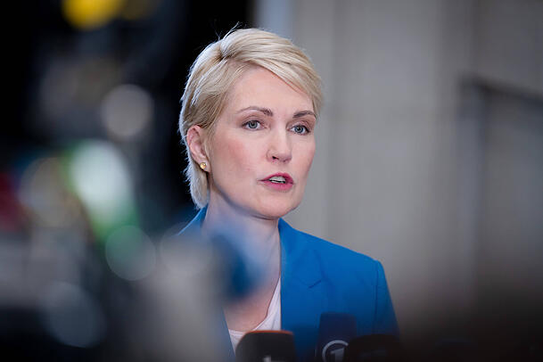 Mecklenburg-Vorpommerns SPD-Ministerpräsidentin Manuela Schwesig. Mecklenburg-Vorpommerns SPD-Ministerpräsidentin Manuela Schwesig.