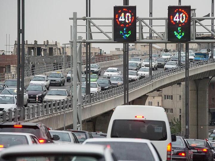 Stau: Verstopfte Straßen in der iranischen Hauptstadt Teheran.