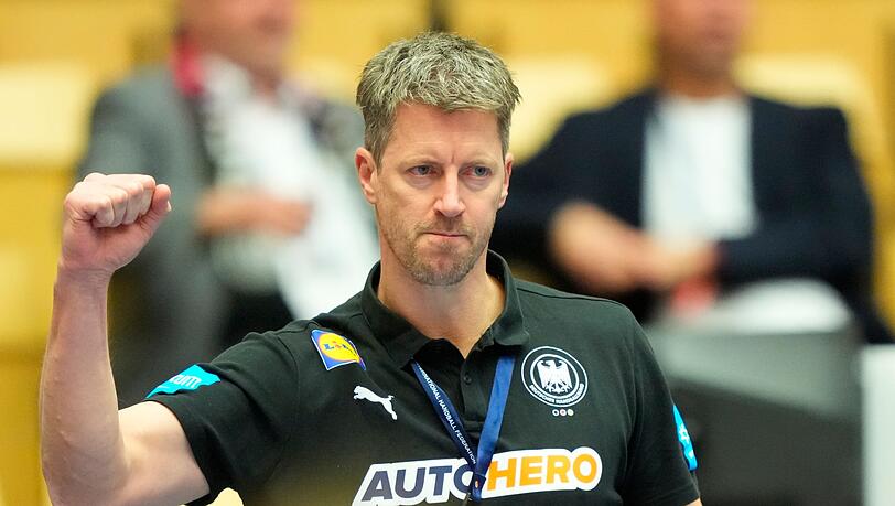 Markus Gaugisch, Bundestrainer von Deutschland, während des Spiels.