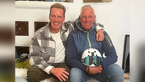 Jürgen Milski mit seinem langjährigen Freund und Geschäftspartner Ralf Kosche.