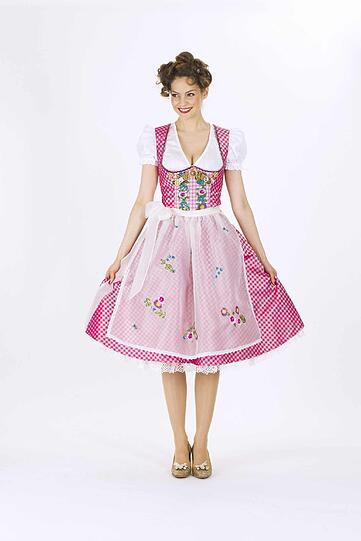 In diesem Jahr muss das Dirndl mindestens bin zum Knie reichen. Mini-Dirnd sind absolut out!