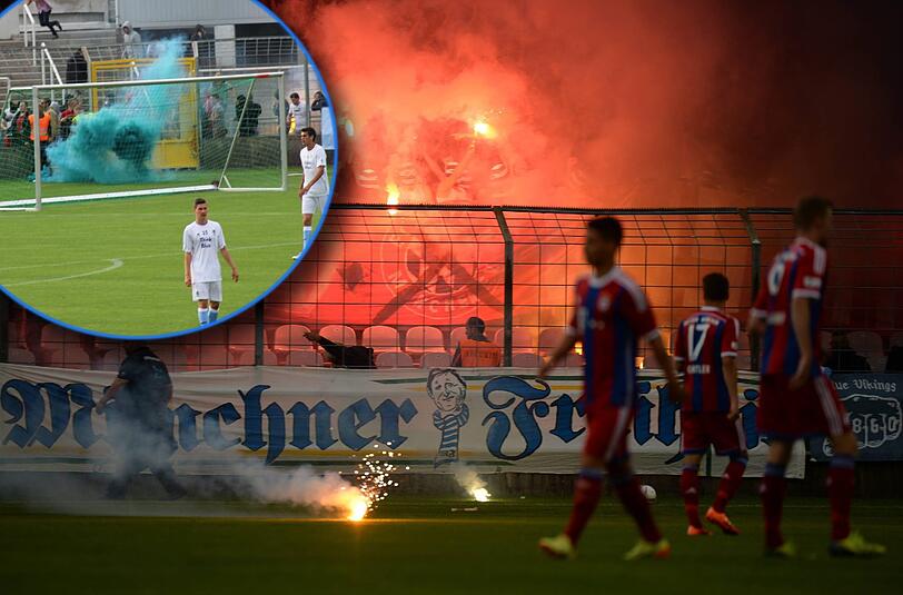 Ausverkauftes Haus im Giesinger Grünwalder Stadion: Die 12 500 Fans sorgten für eine feurige Stimmung im Regionalliga-Derby. In der ersten Halbzeit zündelten Fans mit Pyrotechnik. Sehen Sie hier Bilder vom Derby.