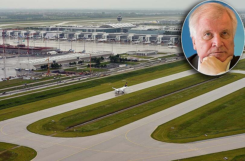 Acht Gesprächsrunden zum Bau der dritten Startbahn am Münchner Flughafen sollen unter der Leitung des bayerischen Ministerpräsidenten Horst Seehofer (kleines Bild) erfolgen.