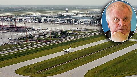 Acht Gesprächsrunden zum Bau der dritten Startbahn am Münchner Flughafen sollen unter der Leitung des bayerischen Ministerpräsidenten Horst Seehofer (kleines Bild) erfolgen.
