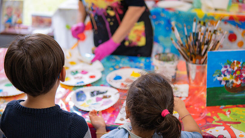 Neben den Ausstellungsständen laden rund 30 Workshops zum Ausprobieren ein. Neben den Ausstellungsständen laden rund 30 Workshops zum Ausprobieren ein.